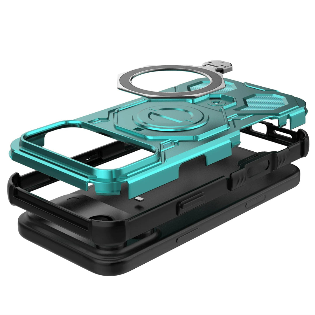 Stoßabsorbierende Outdoor MagSafe/Magnet Hülle/Case mit integriertem Ständer für iPhone 17 Pro, 17 Pro Max | ZITOCASES®