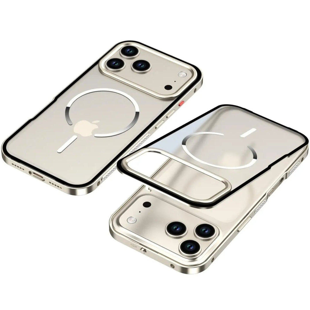 Rahmen/Bumper Aluminium MagSafe/Magnet Hülle/Case inkl. Glas Rückseite für iPhone 17 Pro, 17 Pro Max | ZITOCASES®