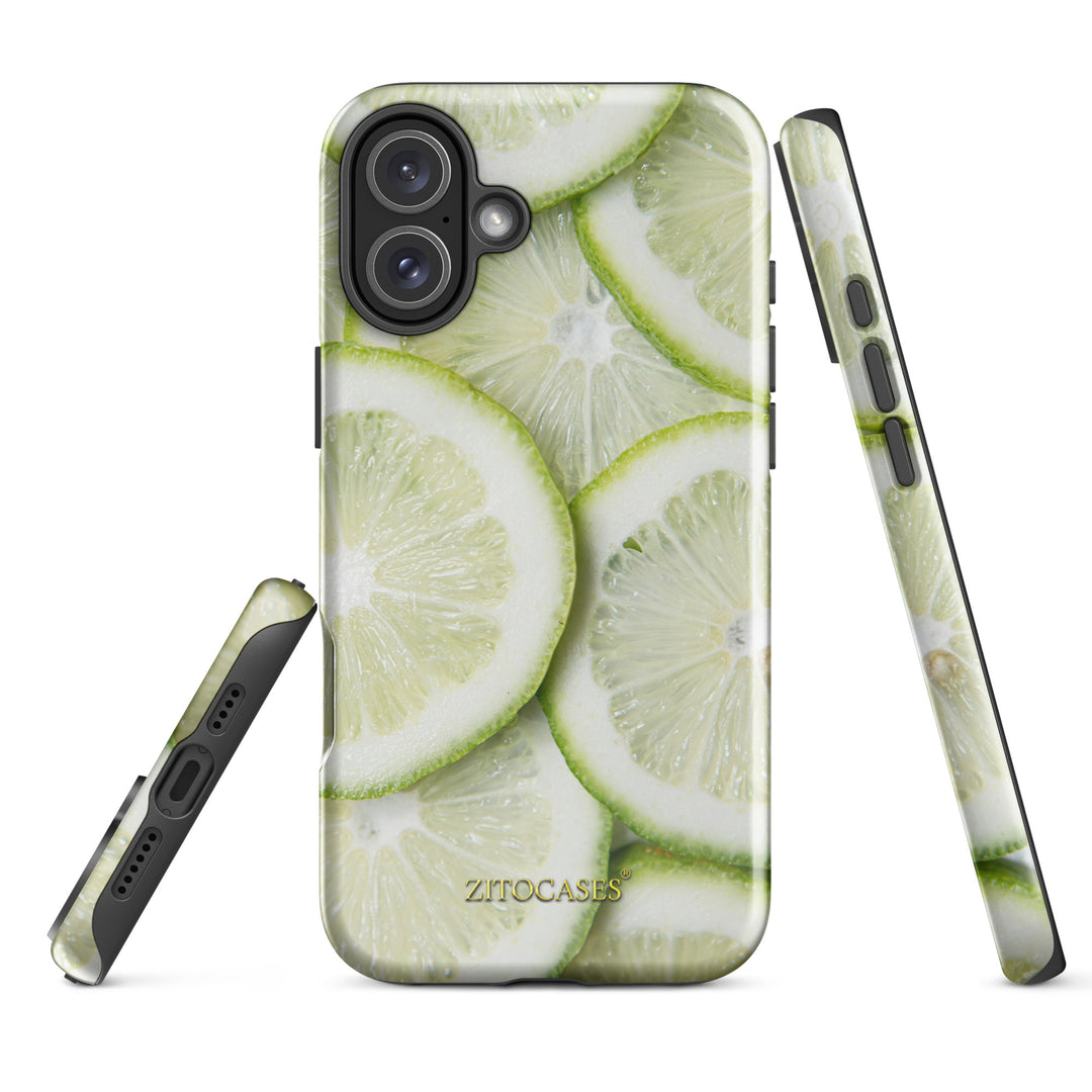 Dualschutz Limette/Limone Design 2-in-1 Hybrid Hülle/Case für iPhone 16, 16 Plus, 16 Pro, 16 Pro Max, 15, 15 Plus, 15 Pro, 15 Pro Max, 14, 14 Plus, 14 Pro, 14 Pro Max, 13, 13 Pro, 13 Pro Max, 13 Mini, 12, 12 Pro, 12 Pro Max, 12 Mini | ZITOCASES®