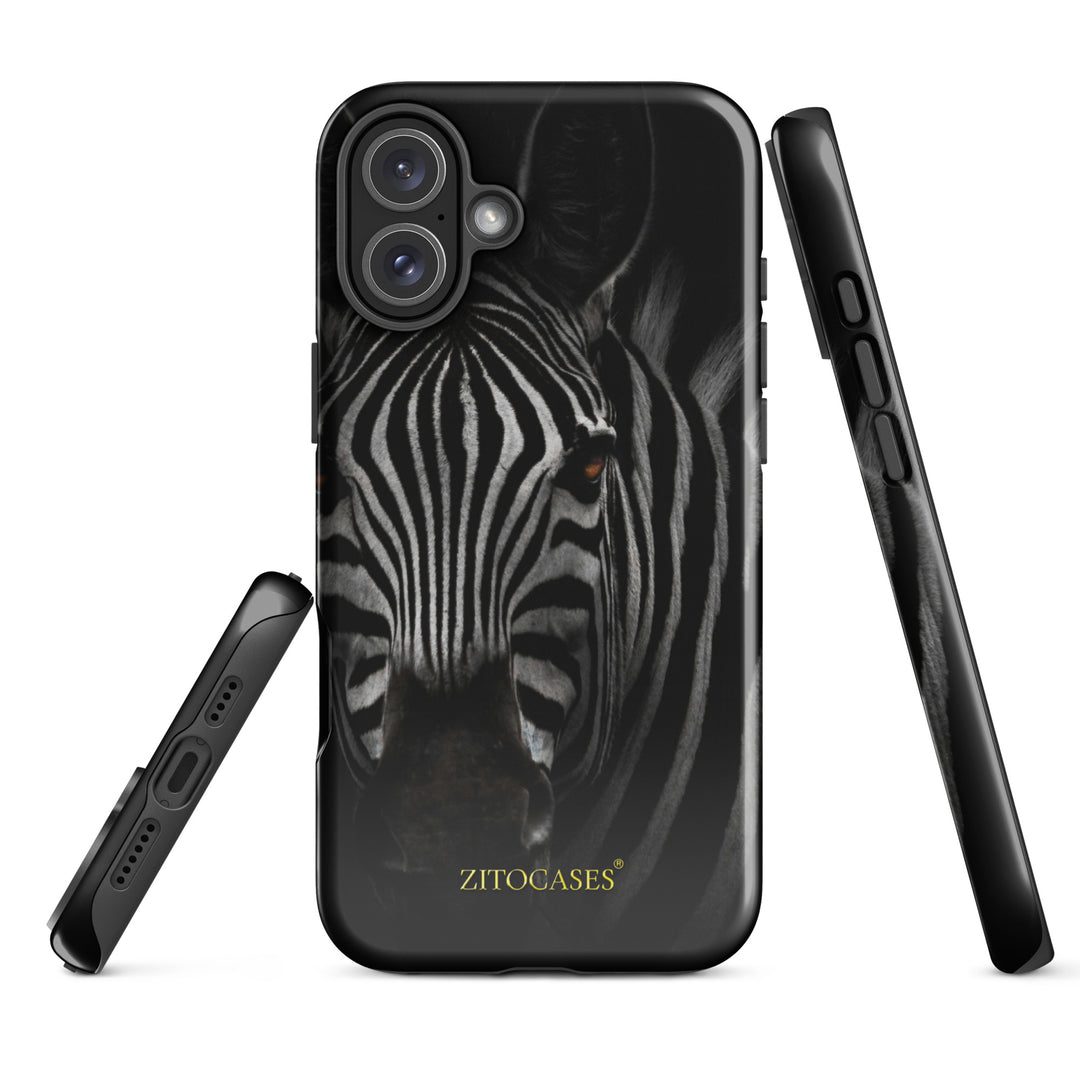 Dualschutz Zebra Design 2-in-1 Hybrid Hülle/Case für iPhone 16, 16 Plus, 16 Pro, 16 Pro Max, 15, 15 Plus, 15 Pro, 15 Pro Max, 14, 14 Plus, 14 Pro, 14 Pro Max, 13, 13 Pro, 13 Pro Max, 13 Mini, 12, 12 Pro, 12 Pro Max, 12 Mini | ZITOCASES®