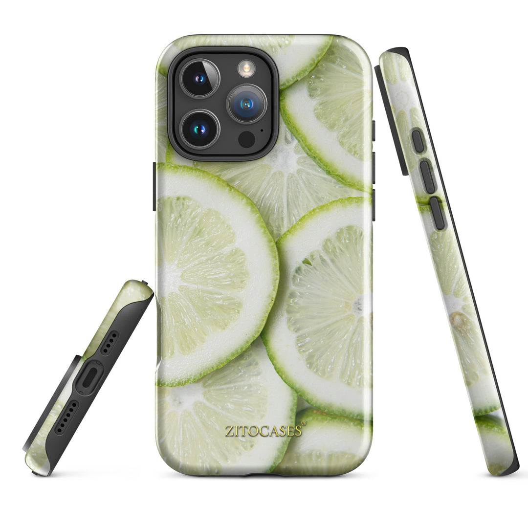 Dualschutz Limette/Limone Design 2-in-1 Hybrid Hülle/Case für iPhone 16, 16 Plus, 16 Pro, 16 Pro Max, 15, 15 Plus, 15 Pro, 15 Pro Max, 14, 14 Plus, 14 Pro, 14 Pro Max, 13, 13 Pro, 13 Pro Max, 13 Mini, 12, 12 Pro, 12 Pro Max, 12 Mini | ZITOCASES®