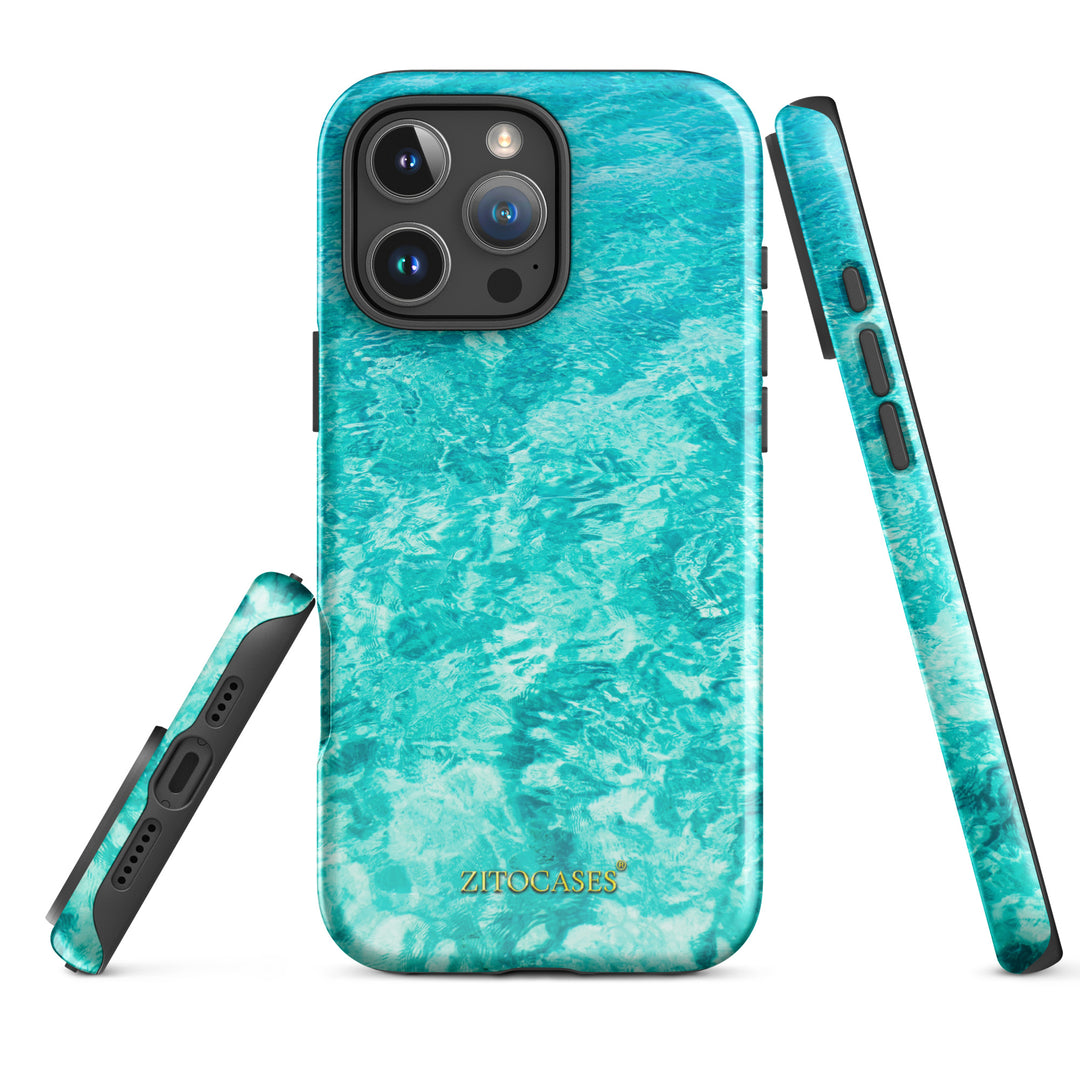Dualschutz Karibik/Meer Design 2-in-1 Hybrid Hülle/Case für iPhone 16, 16 Plus, 16 Pro, 16 Pro Max, 15, 15 Plus, 15 Pro, 15 Pro Max, 14, 14 Plus, 14 Pro, 14 Pro Max, 13, 13 Pro, 13 Pro Max, 13 Mini, 12, 12 Pro, 12 Pro Max, 12 Mini | ZITOCASES®