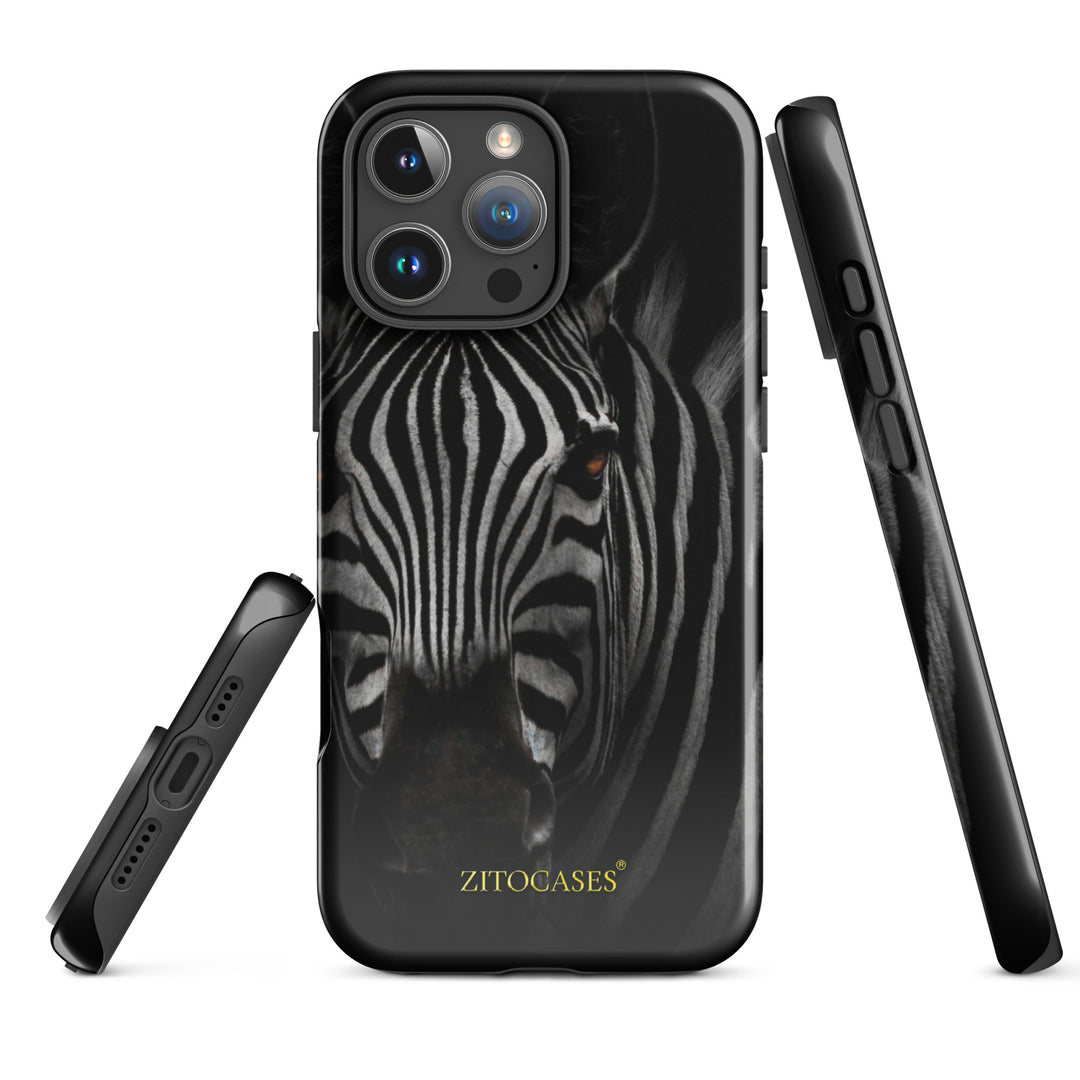 Dualschutz Zebra Design 2-in-1 Hybrid Hülle/Case für iPhone 16, 16 Plus, 16 Pro, 16 Pro Max, 15, 15 Plus, 15 Pro, 15 Pro Max, 14, 14 Plus, 14 Pro, 14 Pro Max, 13, 13 Pro, 13 Pro Max, 13 Mini, 12, 12 Pro, 12 Pro Max, 12 Mini | ZITOCASES®