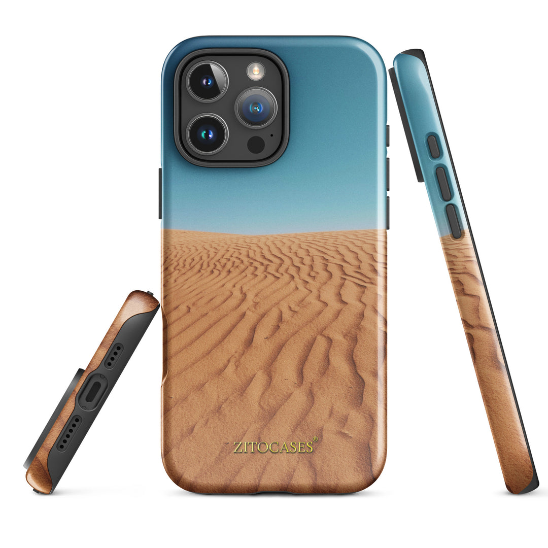 Dualschutz Wüste/Düne Design 2-in-1 Hybrid Hülle/Case für iPhone 16, 16 Plus, 16 Pro, 16 Pro Max, 15, 15 Plus, 15 Pro, 15 Pro Max, 14, 14 Plus, 14 Pro, 14 Pro Max, 13, 13 Pro, 13 Pro Max, 13 Mini, 12, 12 Pro, 12 Pro Max, 12 Mini | ZITOCASES®