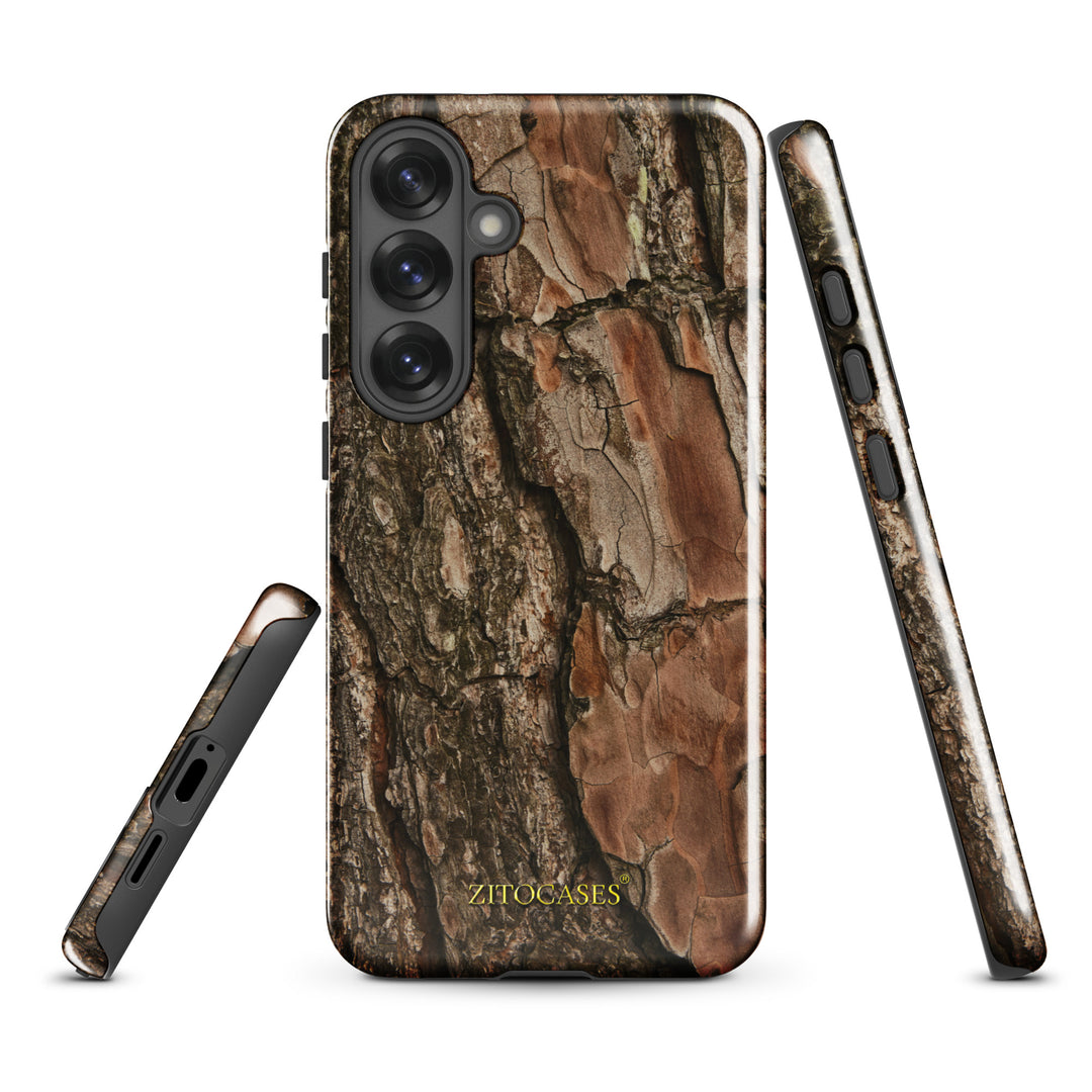 Dualschutz Holz/Baumrinde Design 2-in-1 Hybrid Hülle/Case für Samsung Galaxy S25, S25 Plus, S25 Ultra, S25 Edge, S25 FE, S24, S24 Plus, S24 Ultra, S23, S23 Plus, S23 Ultra, S22, S22 Plus, S22 Ultra, S21 FE, S21, S21 Plus, S21 Ultra | ZITOCASES®