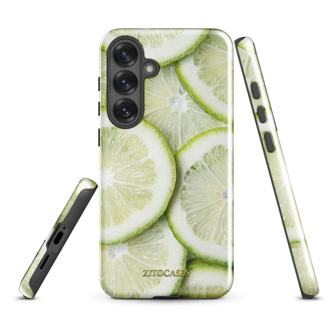 Dualschutz Limette/Limone Design 2-in-1 Hybrid Hülle/Case für Samsung Galaxy S25, S25 Plus, S25 Ultra, S25 Edge, S25 FE, S24, S24 Plus, S24 Ultra, S23, S23 Plus, S23 Ultra, S22, S22 Plus, S22 Ultra, S21 FE, S21, S21 Plus, S21 Ultra | ZITOCASES®
