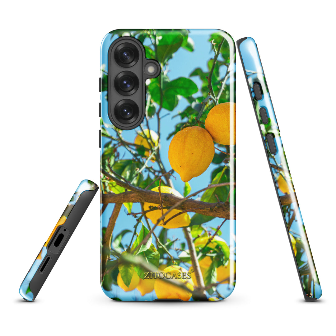 Dualschutz Zitronenbaum Design 2-in-1 Hybrid Hülle/Case für Samsung Galaxy S25, S25 Plus, S25 Ultra, S25 Edge, S25 FE, S24, S24 Plus, S24 Ultra, S23, S23 Plus, S23 Ultra, S22, S22 Plus, S22 Ultra, S21 FE, S21, S21 Plus | ZITOCASES®