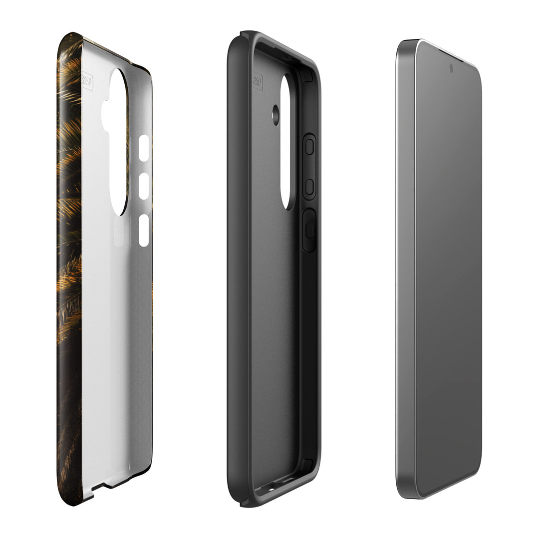 Dualschutz Palmenblätter Design 2-in-1 Hybrid Hülle/Case für Samsung Galaxy S25, S25 Plus, S25 Ultra, S25 Edge, S25 FE, S24, S24 Plus, S24 Ultra, S23, S23 Plus, S23 Ultra, S22, S22 Plus, S22 Ultra, S21 FE, S21, S21 Plus, S21 Ultra | ZITOCASES®