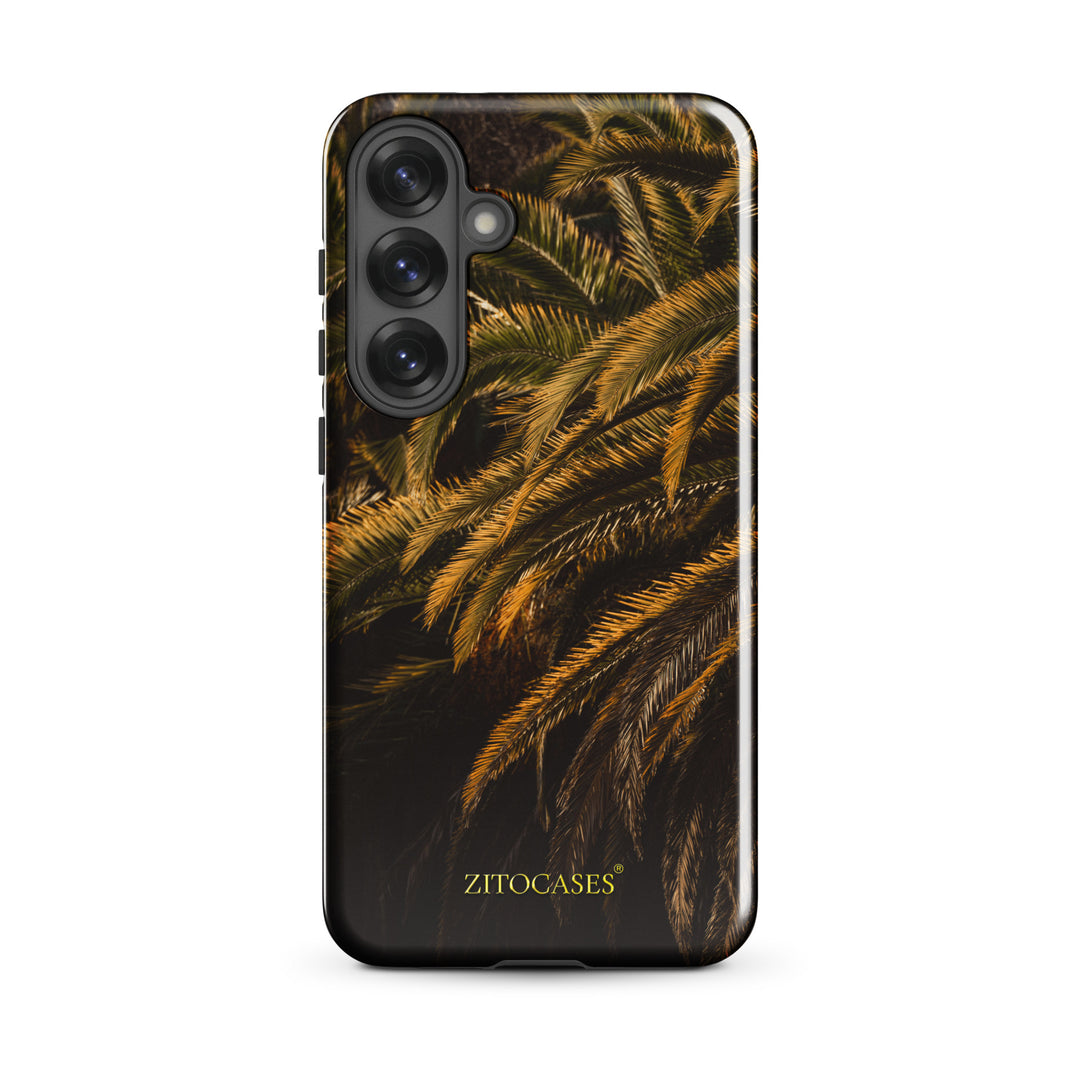 Dualschutz Palmenblätter Design 2-in-1 Hybrid Hülle/Case für Samsung Galaxy S25, S25 Plus, S25 Ultra, S25 Edge, S25 FE, S24, S24 Plus, S24 Ultra, S23, S23 Plus, S23 Ultra, S22, S22 Plus, S22 Ultra, S21 FE, S21, S21 Plus, S21 Ultra | ZITOCASES®