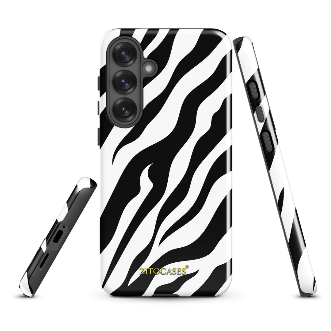 Dualschutz Zebra Muster Design 2-in-1 Hybrid Hülle/Case für Samsung Galaxy S25, S25 Plus, S25 Ultra, S25 Edge, S25 FE, S24, S24 Plus, S24 Ultra, S23, S23 Plus, S23 Ultra, S22, S22 Plus, S22 Ultra, S21 FE, S21, S21 Plus | ZITOCASES®