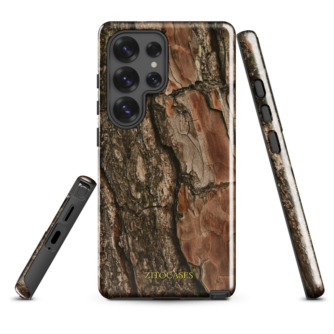 Dualschutz Holz/Baumrinde Design 2-in-1 Hybrid Hülle/Case für Samsung Galaxy S25, S25 Plus, S25 Ultra, S25 Edge, S25 FE, S24, S24 Plus, S24 Ultra, S23, S23 Plus, S23 Ultra, S22, S22 Plus, S22 Ultra, S21 FE, S21, S21 Plus, S21 Ultra | ZITOCASES®
