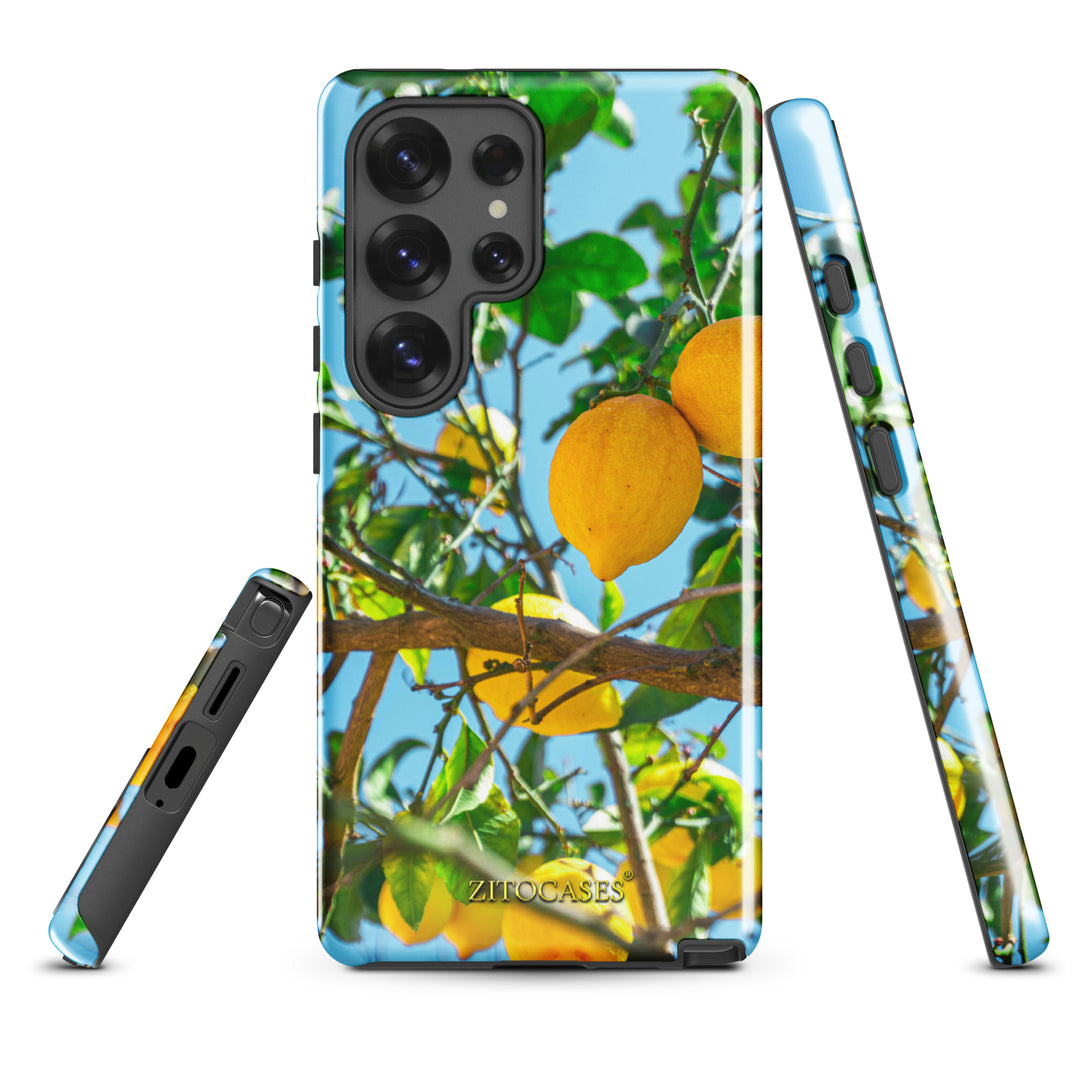 Dualschutz Zitronenbaum Design 2-in-1 Hybrid Hülle/Case für Samsung Galaxy S25, S25 Plus, S25 Ultra, S25 Edge, S25 FE, S24, S24 Plus, S24 Ultra, S23, S23 Plus, S23 Ultra, S22, S22 Plus, S22 Ultra, S21 FE, S21, S21 Plus | ZITOCASES®