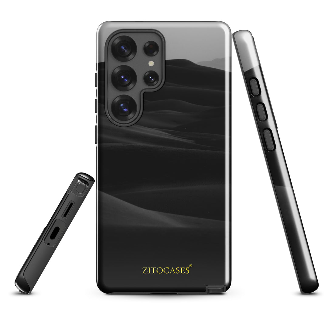 Dualschutz Schwarze Wüste Design 2-in-1 Hybrid Hülle/Case für Samsung Galaxy S25, S25 Plus, S25 Ultra, S25 Edge, S25 FE, S24, S24 Plus, S24 Ultra, S23, S23 Plus, S23 Ultra, S22, S22 Plus, S22 Ultra, S21 FE, S21, S21 Plus, S21 Ultra | ZITOCASES®