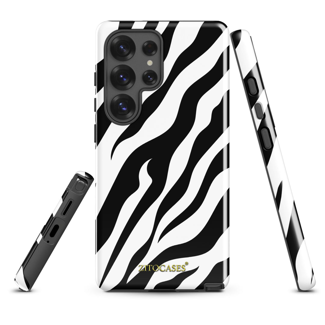Dualschutz Zebra Muster Design 2-in-1 Hybrid Hülle/Case für Samsung Galaxy S25, S25 Plus, S25 Ultra, S25 Edge, S25 FE, S24, S24 Plus, S24 Ultra, S23, S23 Plus, S23 Ultra, S22, S22 Plus, S22 Ultra, S21 FE, S21, S21 Plus | ZITOCASES®