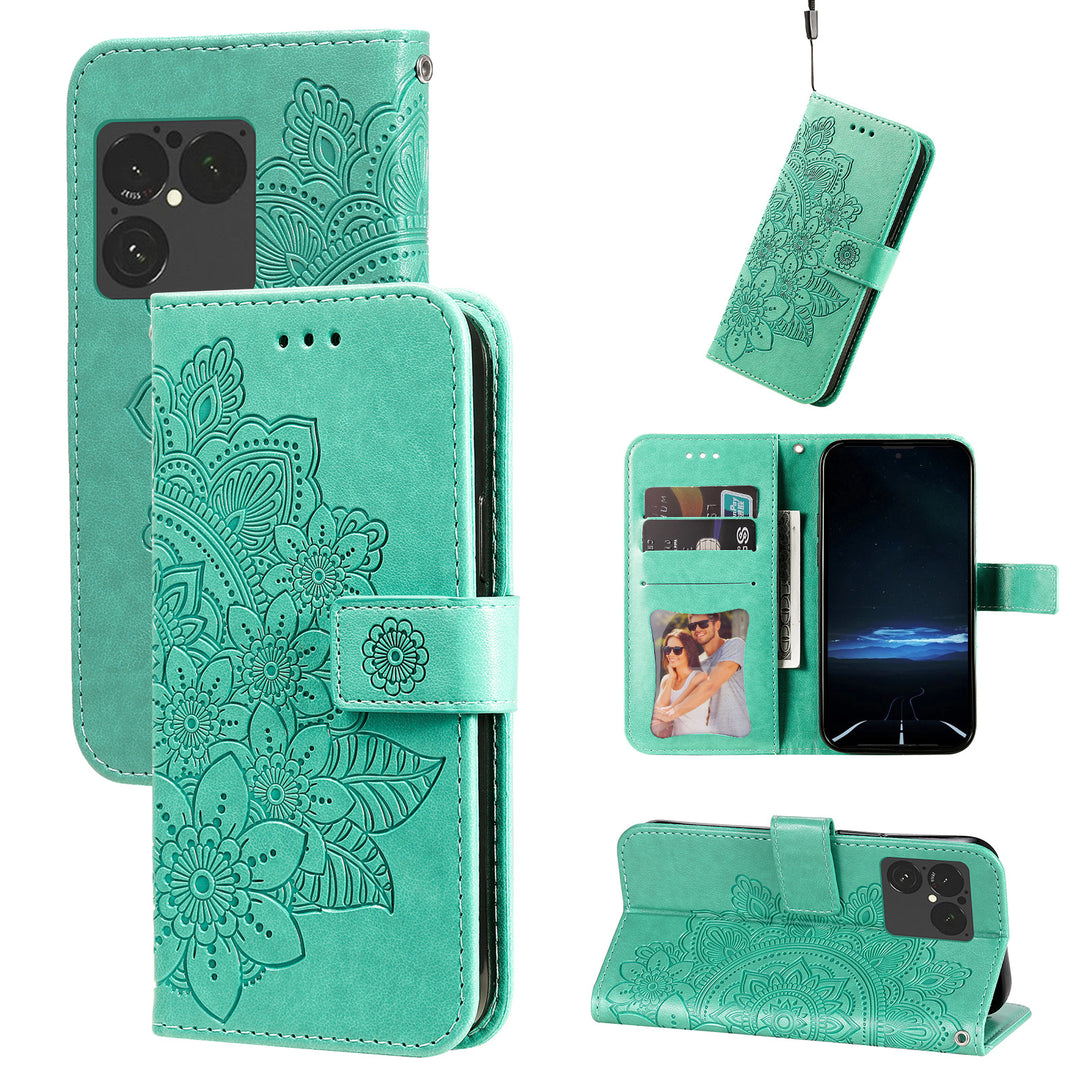 Mandala-Blumen Kunstleder Klapp Hülle/Flip Case für Sony Xperia 1 VIII | ZITOCASES®