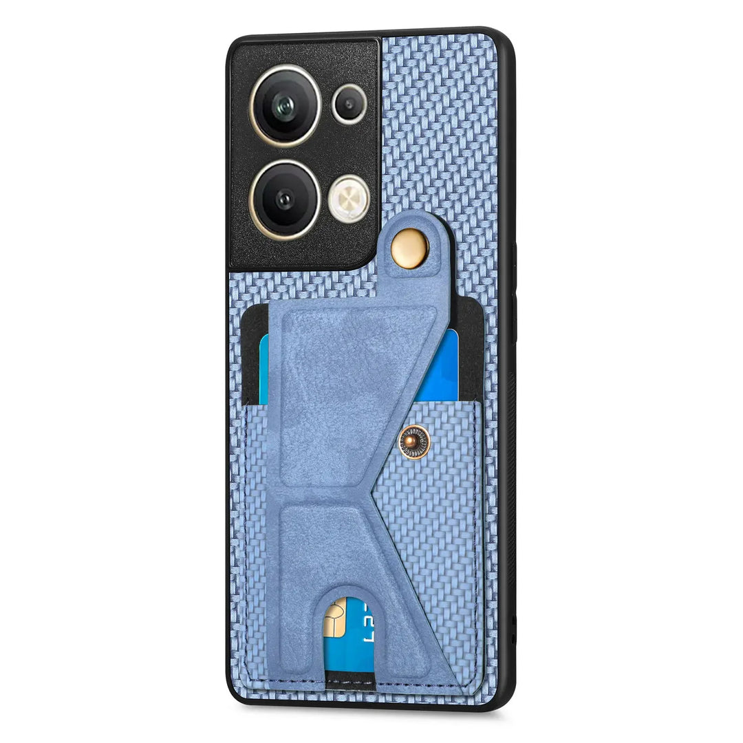 Kunstleder/Carbon Optik Kartenfach Hülle/Case für Oppo Reno 13, 13 Pro, 12, 12 Pro, 11, 11 Pro, 10, 10 Pro, 9, 9 Pro, 9 Pro Plus, 8, 8T, 8 Pro, 7, 7 Pro, 7 SE, 6, 4, 4Z, 4 Pro, Find X8, X8 Pro, X7, X7 Ultra, X6, X6 Pro, X5 | ZITOCASES®