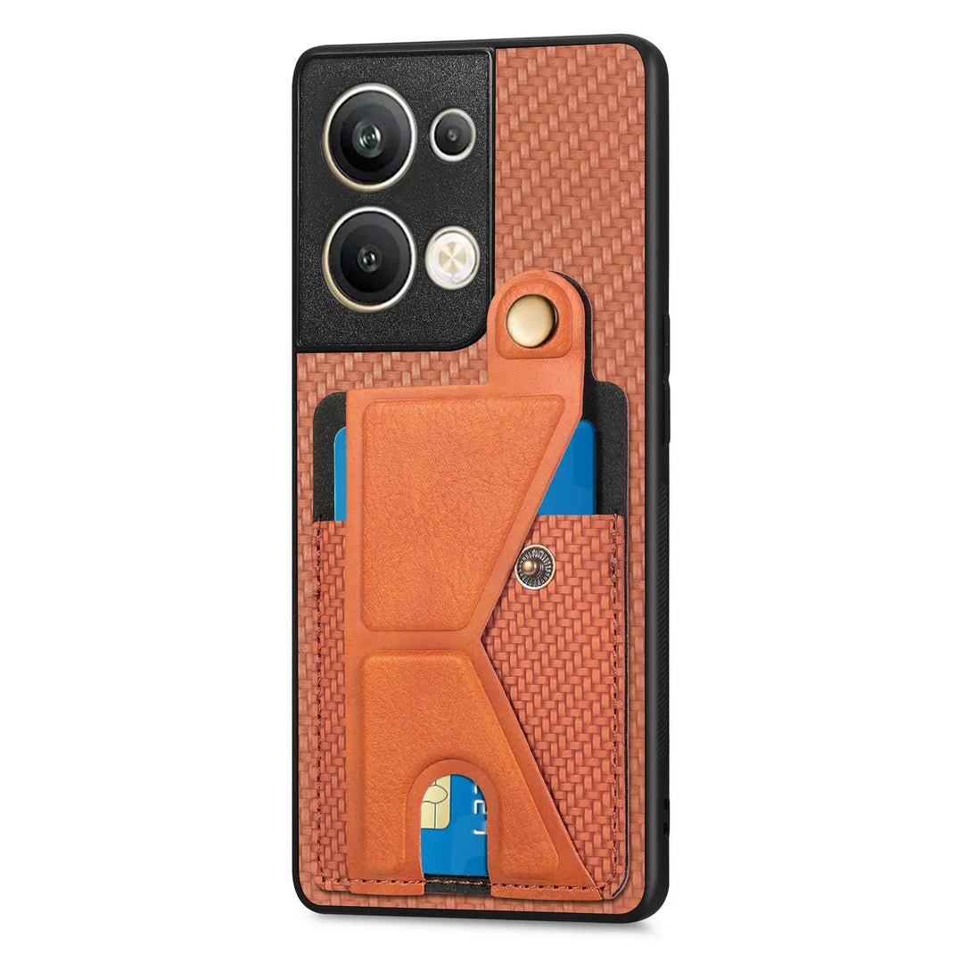 Kunstleder/Carbon Optik Kartenfach Hülle/Case für Oppo Reno 13, 13 Pro, 12, 12 Pro, 11, 11 Pro, 10, 10 Pro, 9, 9 Pro, 9 Pro Plus, 8, 8T, 8 Pro, 7, 7 Pro, 7 SE, 6, 4, 4Z, 4 Pro, Find X8, X8 Pro, X7, X7 Ultra, X6, X6 Pro, X5 | ZITOCASES®