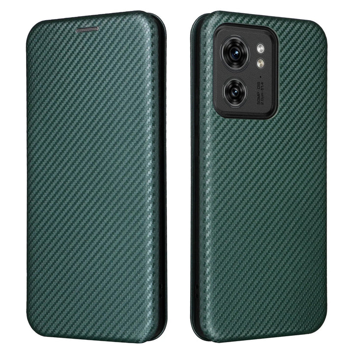 Carbon Klapp Hülle/Case für Motorola Edge 50, 40 - Serie | ZITOCASES®