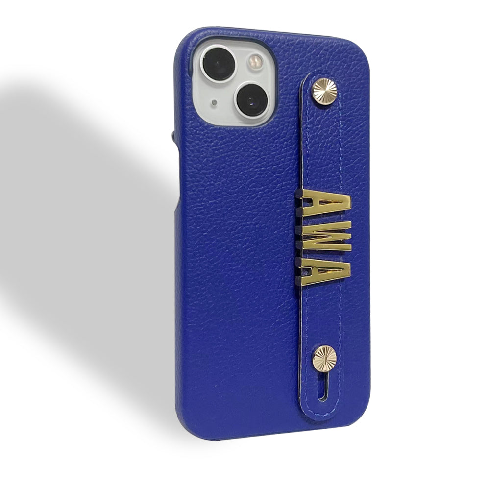 Personalisierte Kunstleder Hülle/Case mit individuellem 3D Edelstahl Namen/Wort für iPhone 13, 12-Serie | ZITOCASES®