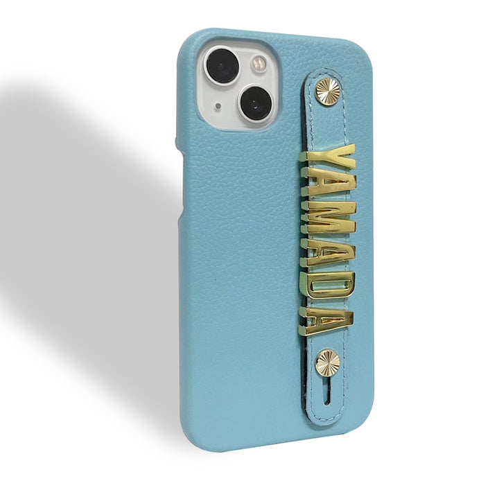 Personalisierte Kunstleder Hülle/Case mit individuellem 3D Edelstahl Namen/Wort für iPhone | ZITOCASES®