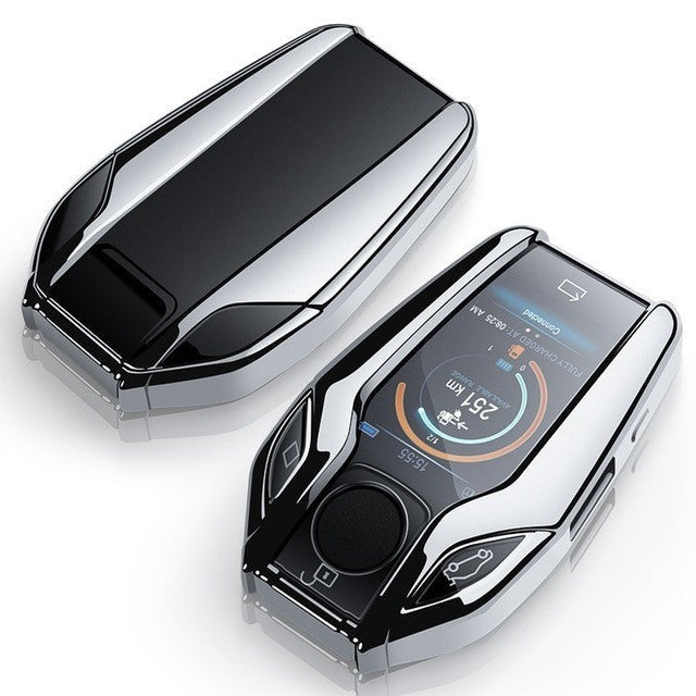 Hochglanz/Chrom Soft Hülle/Case für BMW Display Autoschlüssel