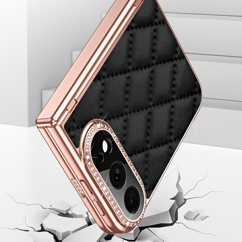 Karierte/Diamant Kunstleder Vollschutz [KLARSICHT] Hülle/Case für iPhone Ultra | ZITOCASES®
