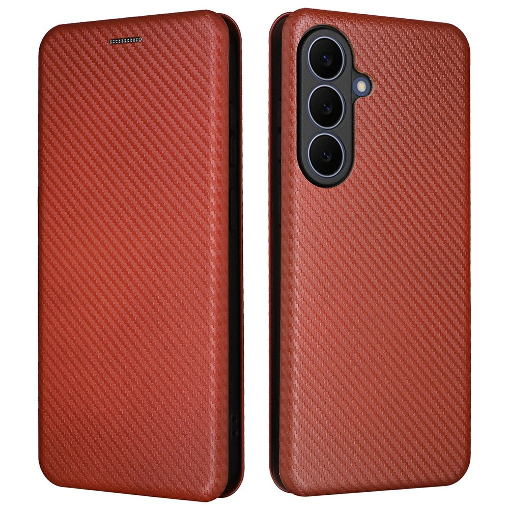 Carbon Optik Klapp Hülle/Flip Case für Samsung Galaxy S26 FE