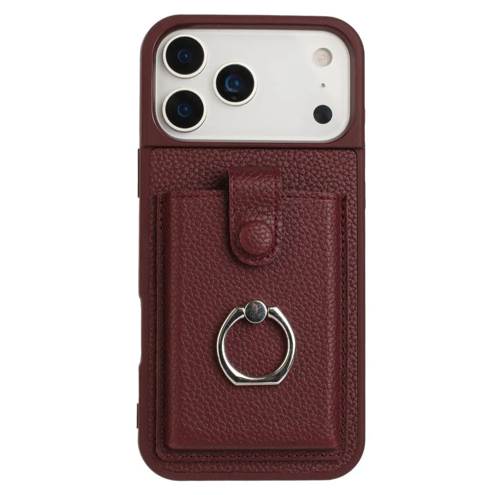 Kunstleder/Kartenfach Ring Hülle/Case für iPhone 17 Pro, 17 Pro Max | ZITOCASES®