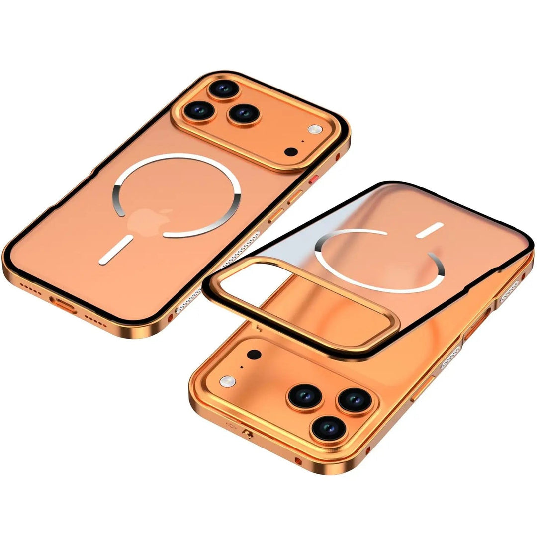 Rahmen/Bumper Aluminium MagSafe/Magnet Hülle/Case inkl. Glas Rückseite für iPhone 17 Pro, 17 Pro Max | ZITOCASES®