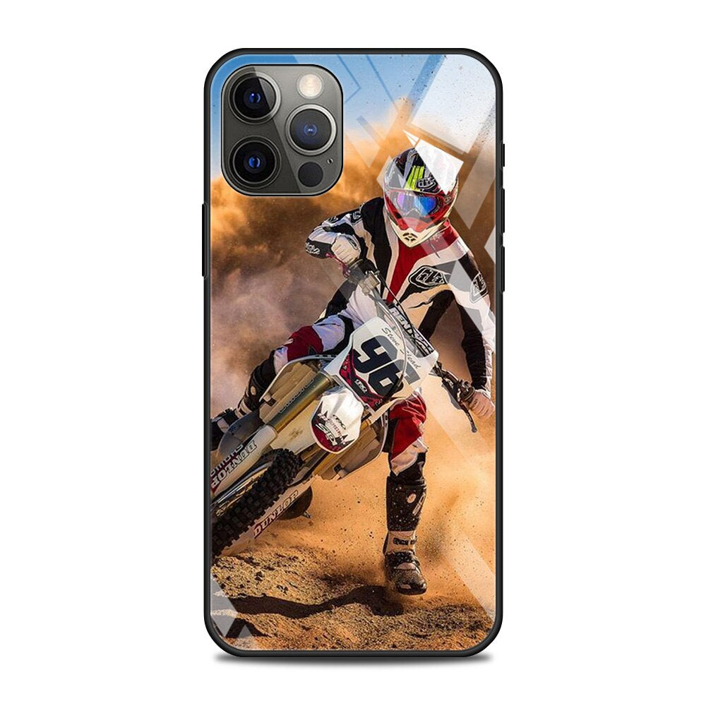 Motorrad/Motocross Panzerglas Hülle/Case für iPhone 16-Serie | ZITOCASES®