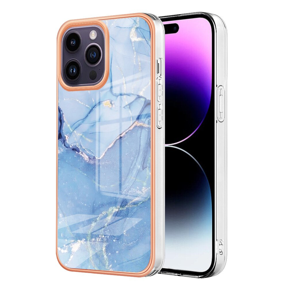 Luxus Marmor Silikon Hülle/Case für iPhone 16, 15, 14, 13-Serie | ZITOCASES®