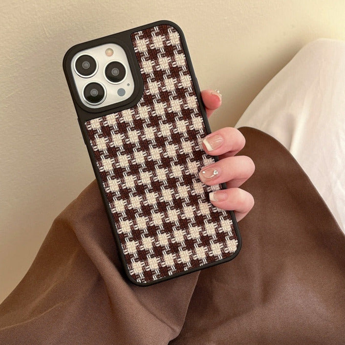 Karierte Stoff/Vintage Soft Hülle/Case für iPhone 16-Serie | ZITOCASES®