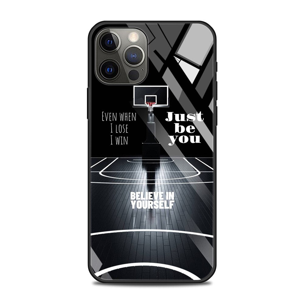 Basketball Motiv Panzerglas Hülle/Case für iPhone 12-Serie | ZITOCASES®