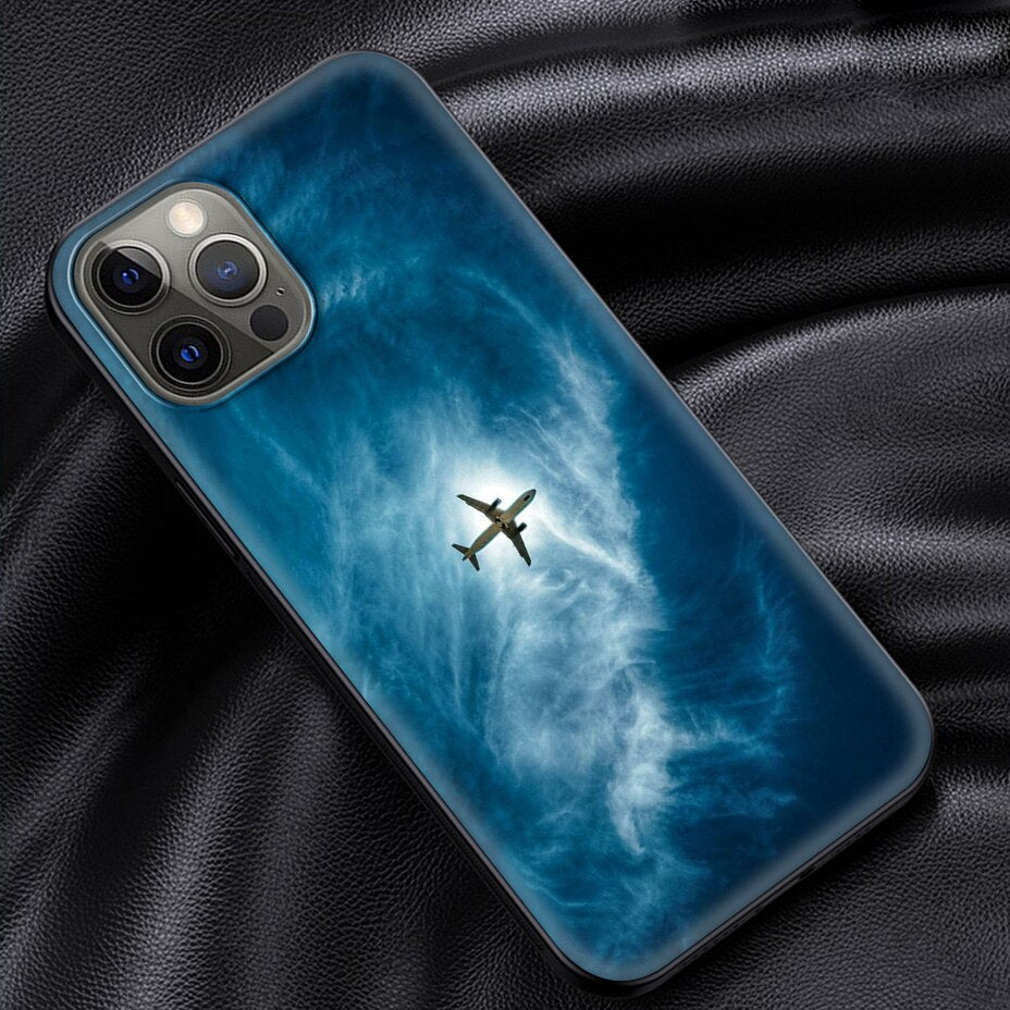 Flugzeug Motiv Soft Hülle/Case für iPhone 16, 16 Plus, 16 Pro, 16 Pro Max, 16e, 15, 15 Plus, 15 Pro, 15 Pro Max, 14, 14 Plus, 14 Pro, 14 Pro Max, 13, 13 Pro, 13 Pro Max, 13 Mini, 12, 12 Pro, 12 Pro Max, 12 Mini, SE, 11, 11 Pro, 11 Pro Max | ZITOCASES®