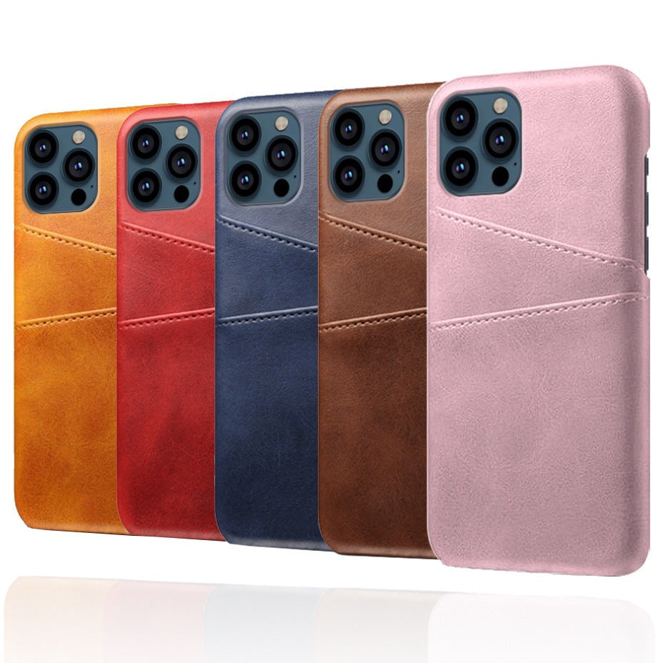 Kunstleder Optik Hülle/Case mit Kartenfach für iPhone 13, 14, 15, 16-Serie | ZITOCASES®