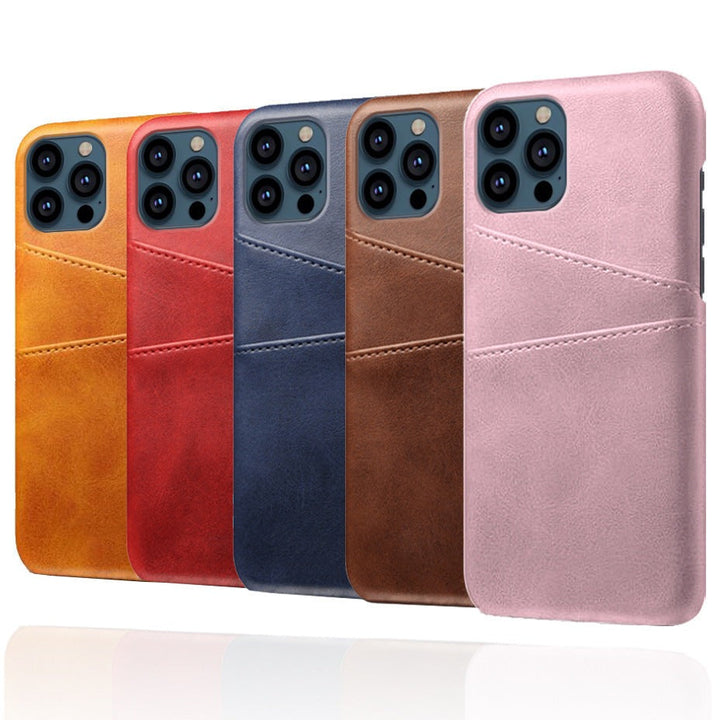 Kunstleder Optik Hülle/Case mit Kartenfach für iPhone 13, 14, 15, 16-Serie | ZITOCASES®