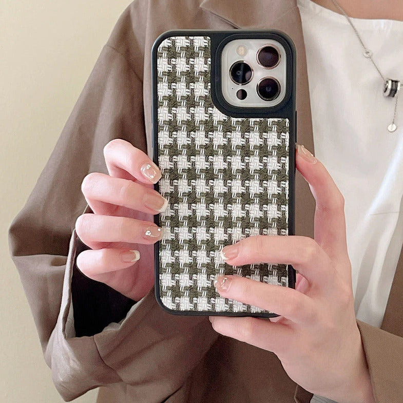 Karierte Stoff/Vintage Soft Hülle/Case für iPhone 16-Serie | ZITOCASES®