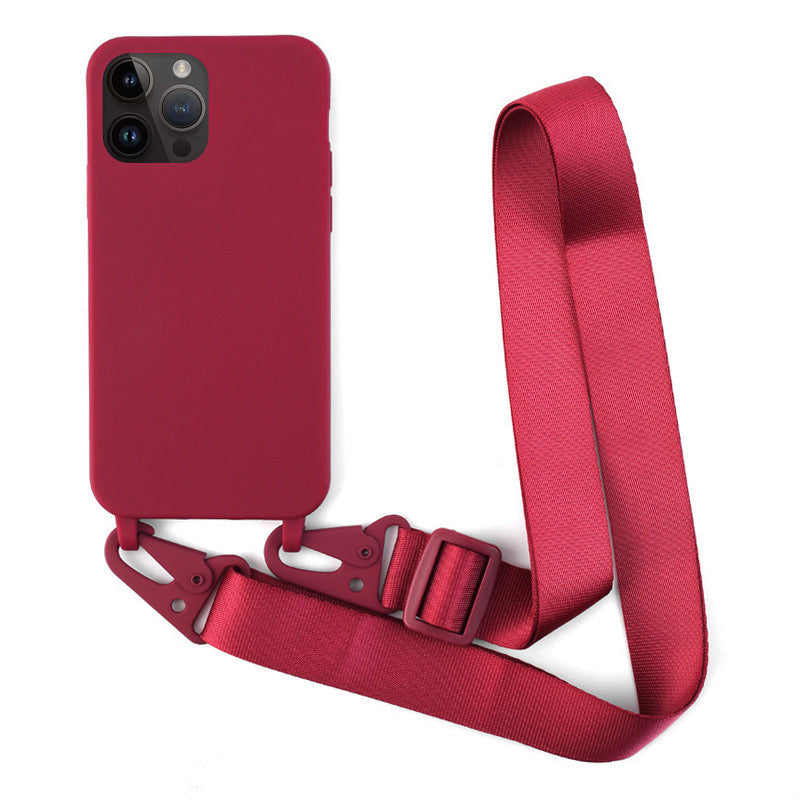 Bunte Silikon Hülle/Case zum Umhängen (Inkl. Band) für iPhone 16-Serie | ZITOCASES®