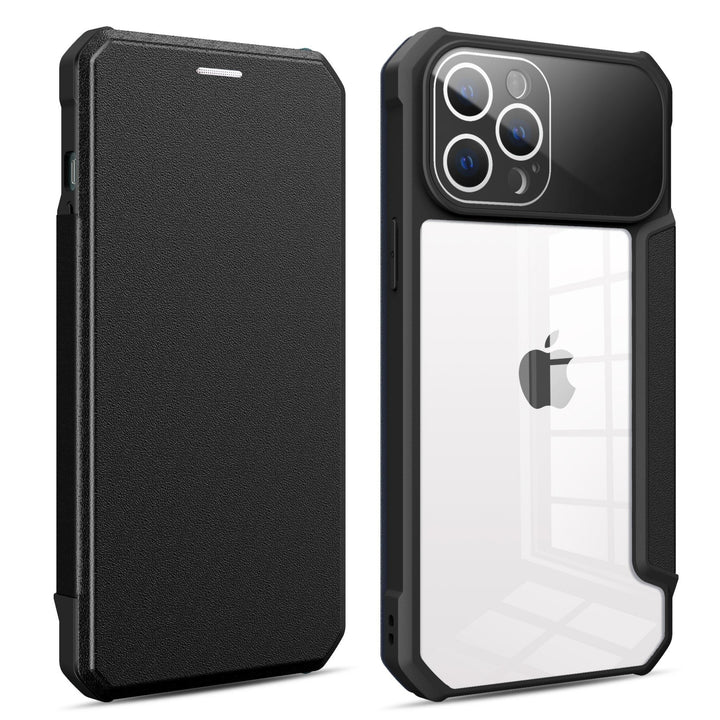 Transparente Kunstleder Klapp Hülle/Flip Case für iPhone 16, 16 Plus, 16 Pro, 16 Pro Max, 15, 15 Plus, 15 Pro, 15 Pro Max, 14, 14 Plus, 14 Pro, 14 Pro Max, 13, 13 Pro, 13 Pro Max, 13 Mini, 12, 12 Pro, 12 Pro Max, 12 Mini, SE, 11, 11 Pro, 11 Pro Max | ZITOCASES®