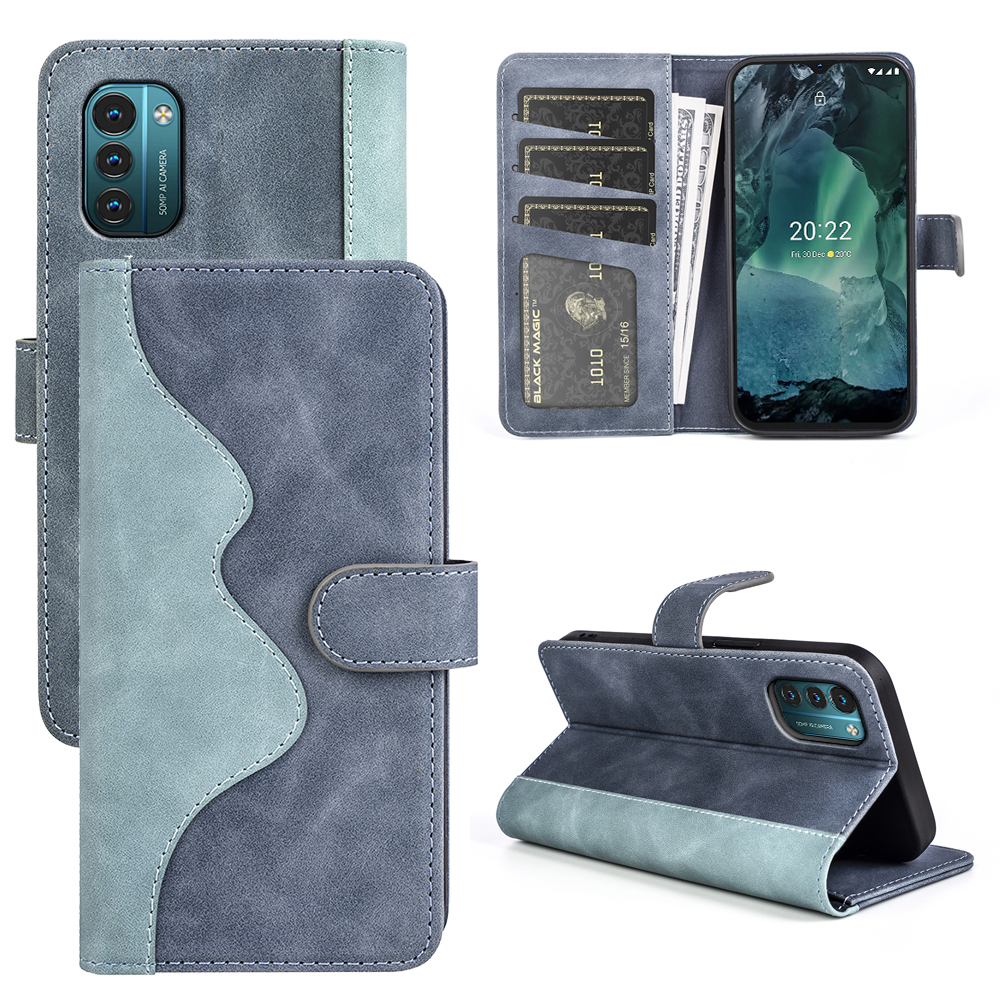 Zweifarbige Kunstleder Klapp Hülle/Flip Case für Nokia X30, XR21, XR20, X20, X6, X5, G60, G50, G42, G22, G21, G20, G11, G10, 8.3, 8, 7.2, 7.1, 6.2, 6, 5.4 | ZITOCASES®