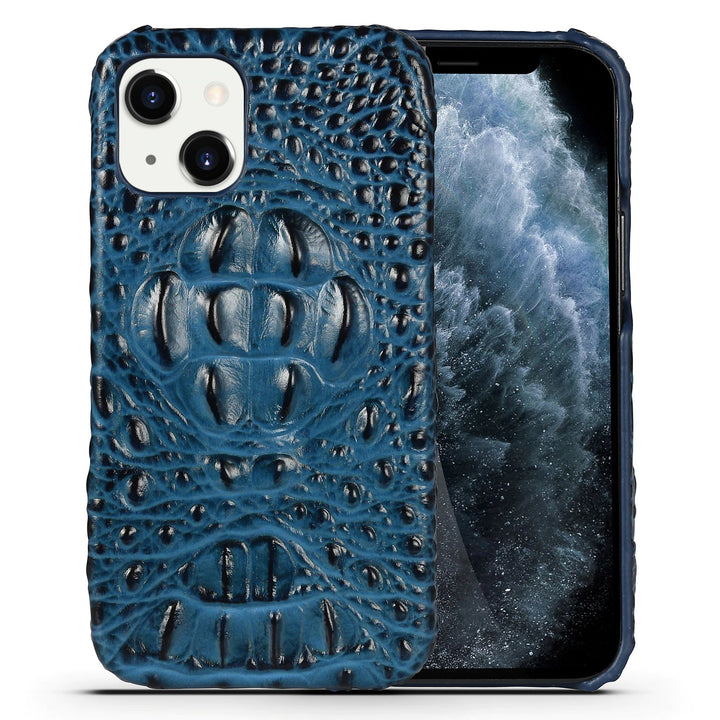 3D Krokodil-Kunstleder Hülle/Case für iPhone 16, 15, 14-Serie | ZITOCASES®