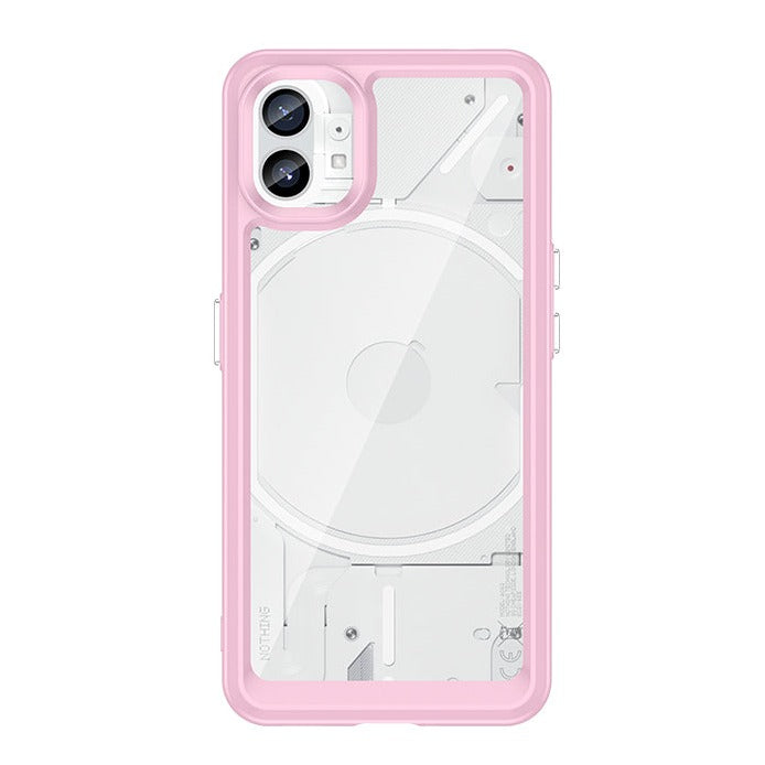 Transparente Silikon/Plastik Hülle/Case mit buntem Rahmen für Nothing Phone (3a), (3a) Pro, (2), (2a), (2a) Plus, (1), CMF Phone 1 | ZITOCASES®