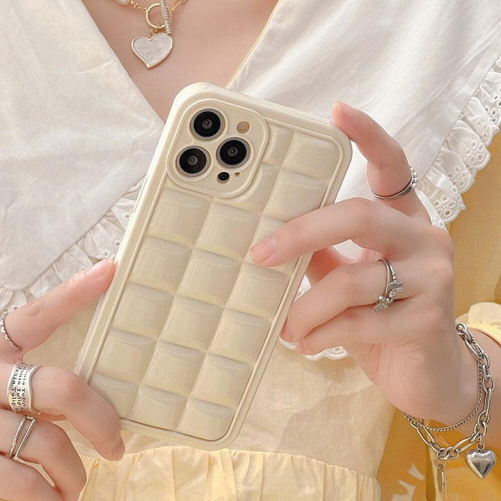 Karierte 3D Luxus Silikon Hülle/Case für iPhone 16-Serie | ZITOCASES®