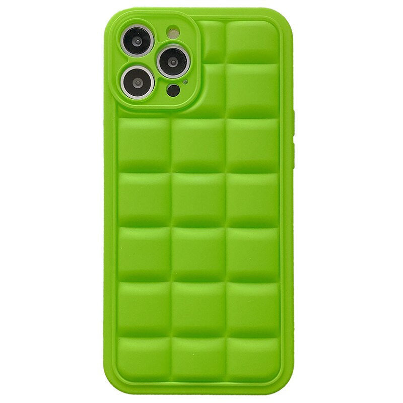 Karierte 3D Luxus Silikon Hülle/Case für iPhone 16-Serie | ZITOCASES®