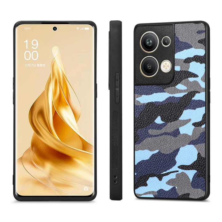 Kunstleder Camouflage/Tarnfarben Hülle/Case verschiedene Farben für Oppo Reno 12, 11, 10, A-Serie | ZITOCASES®