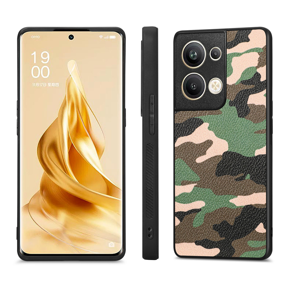 Kunstleder Camouflage/Tarnfarben Hülle/Case verschiedene Farben für Oppo Reno 12, 11, 10, A-Serie | ZITOCASES®