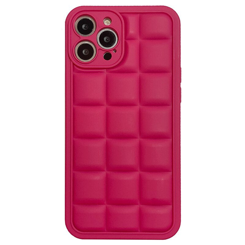 Karierte 3D Luxus Silikon Hülle/Case für iPhone 16, 16 Plus, 16 Pro, 16 Pro Max, 15, 15 Plus, 15 Pro, 15 Pro Max, 14, 14 Plus, 14 Pro, 14 Pro Max, 13, 13 Pro, 13 Pro Max, 13 Mini, 12, 12 Pro, 12 Pro Max, 12 Mini, SE, 11, 11 Pro, 11 Pro Max | ZITOCASES®