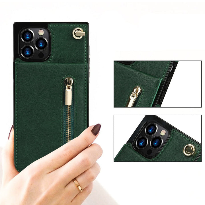 Kunstleder Brieftaschen/Kartenfach Hülle/Case zum Umhängen für iPhone 16, 15, 14-Serie | ZITOCASES®