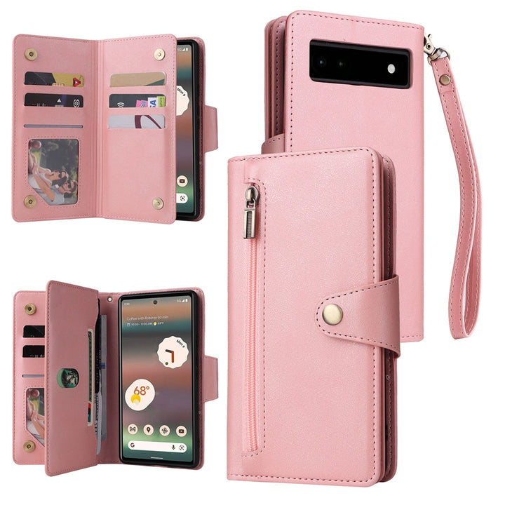 Kunstleder Brieftaschen Hülle/Case verschiedene Farben für Google Pixel 9, 9 Pro, 9 Pro XL, 8, 8 Pro, 8A, 7, 7 Pro, 7A, 6, 6 Pro, 6A, 5, 4, 4 XL, 4A, 3 XL, 3A, 3A XL | ZITOCASES®