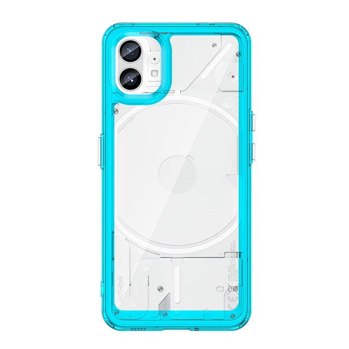 Transparente Silikon/Plastik Hülle/Case mit buntem Rahmen für Nothing Phone (2), (2a), (2a) Plus, (1), CMF Phone 1 | ZITOCASES®